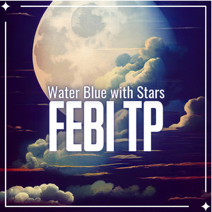 Water Blue with Stars