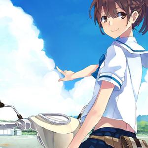 骑电动车的人 (2)