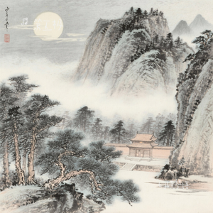 古城.烟雨.冷月光