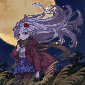 【言灵千月Theme】A blaze MoonNight ～月夜を染め尽く花火～