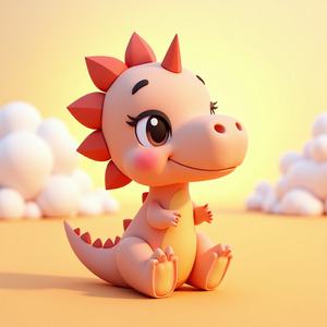 Lustiger Dinosaurier