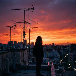 夕景、アンテナ