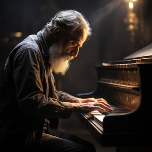 Elegancia Etérea Del Piano: Senderos Serenos