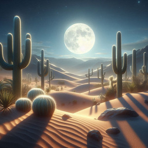 Desert Moonrise