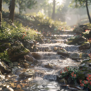 Tranquil River for Mindful Reflection