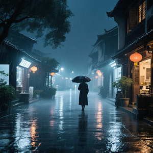 人离烟雨夜