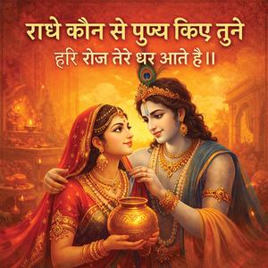 Radhe Kaun Se Punya Kiye Tune Hari Roj Tere Ghar Aate Hain