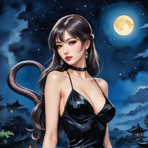 闇夜の来客 ”A guest of the midnight darkness” by crazy about nuts