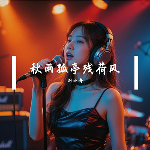 秋雨孤亭残荷风