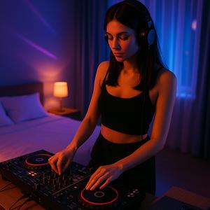 ヘッドフォンの内側で