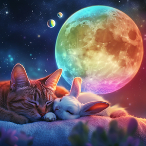 月の願い…色々な色になって見守っているよ