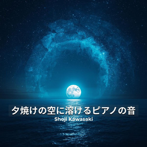 夕焼けの空に溶けるピアノの音