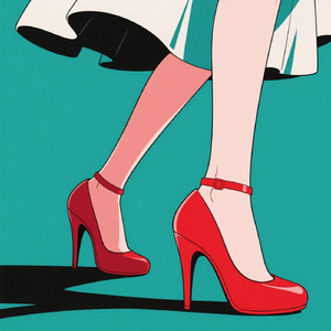 Red heels and me