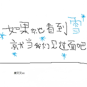 如果你也看到雪就当我们见过面吧