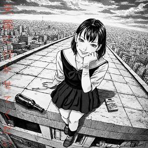 조용한 이 곳이 싫은 너는 커다란 밧줄을 천장에 매달고