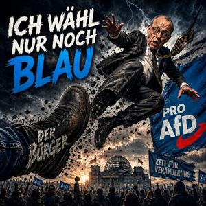 Ich wähl nur noch Blau