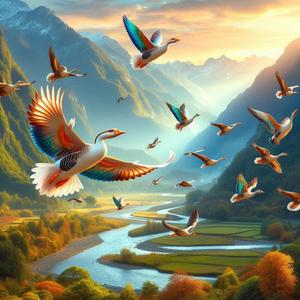 sky dancers, soaring high