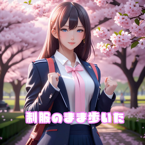 制服のまま歩いた