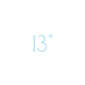 13°