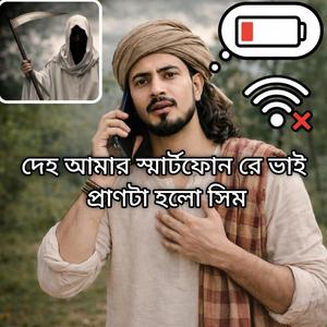 দেহ আমার ইস্মার্টফোন রে ভাই, প্রাণটা হলো সিম