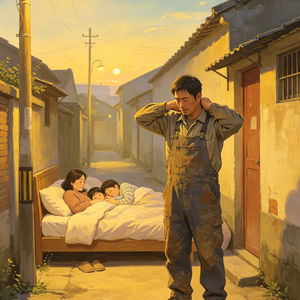 肩挑日月的背影