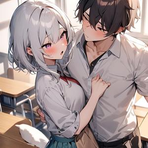 教室の窓から見上げた