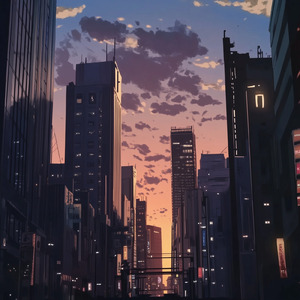 雲間からの月光