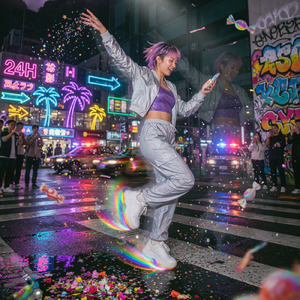 極彩色の頂点で踊る星屑のパノラマ