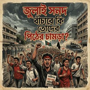 জুলাই সনদ বাঁচাবে কি তোদের পিঠের চামড়া?