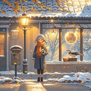 暖阳吻过冬天-早起老人