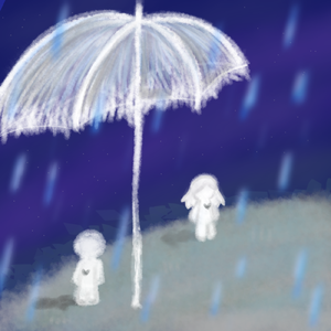 等雨停