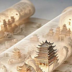 幽僻湖泊的峭壁