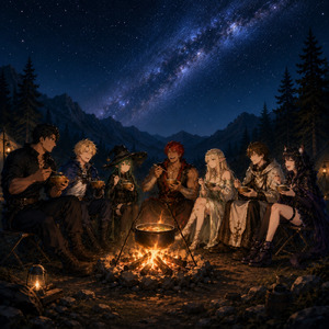 星空の夕食