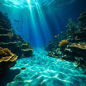 Deep Cyan Mirage
