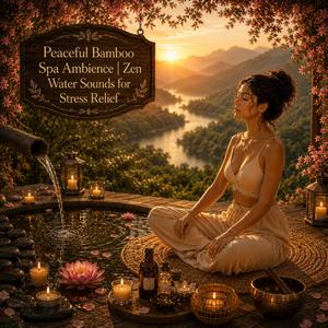 Peaceful Bamboo Spa Ambience | Zen Water Sounds for Stress Relief