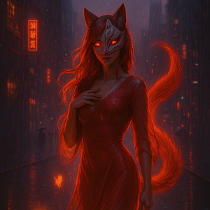Neonfluch der Kitsune