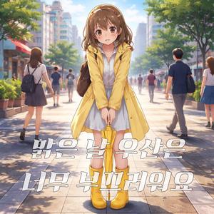 맑은 날 우산은 너무 부끄러워요