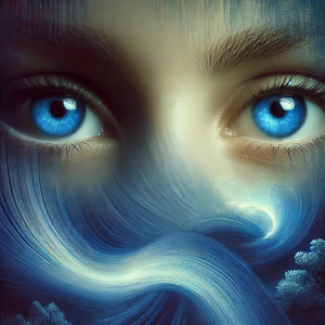 Meerblaue Augen