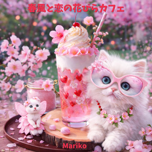 春風と恋の花びらカフェ