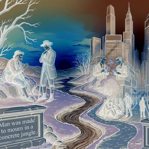 Man was made in the concrete industrial (Industrial dit)