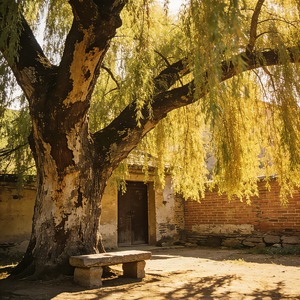 门前的老柳树