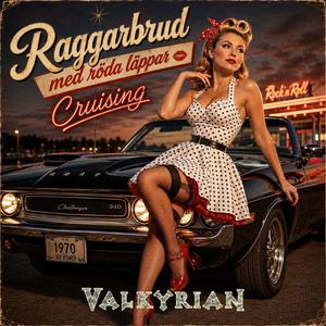 Raggarbrud med röda läppar