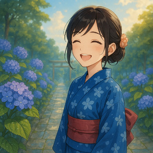 紫陽花、君と。