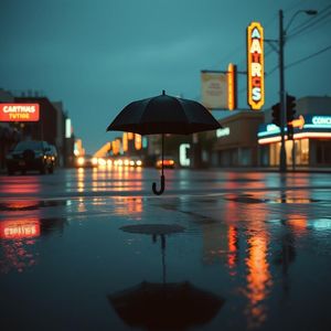 雨停在门口