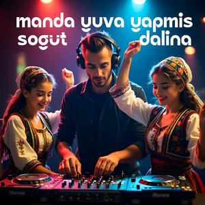 Manda Yuva Yapmış Söğüt Dalına