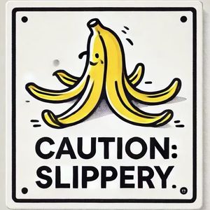 Caution：Slippery