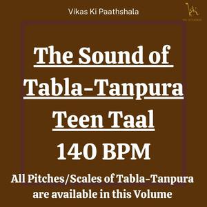 Tabla Tanpura Pitch A (Teen Taal 140 bpm)