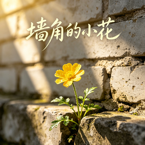 墙角的小花