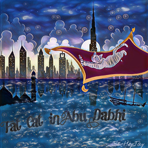 Fat Cat In Abu Dabhi