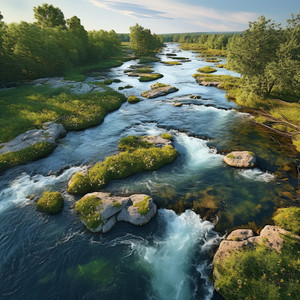 River's Nighttime Melody